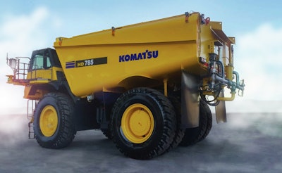 komatsu water truck