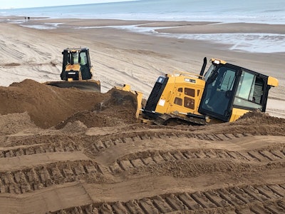 CM Mitchell construction dune restoration