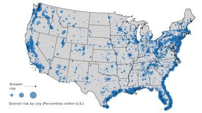 infrastructure flood risk locator map