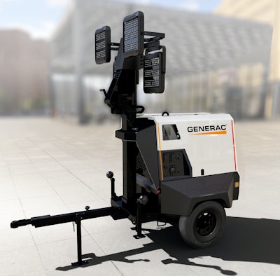 The Generac GLT mobile light tower consumes less power, improving ROI.