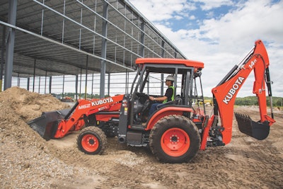 Kubota M62 backhoe