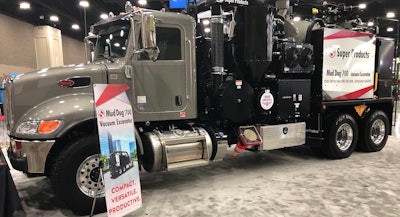 Mud Dog 700 vacuum excavator at Utility Expo