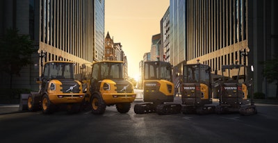 Volvo CE electric compact machine lineup