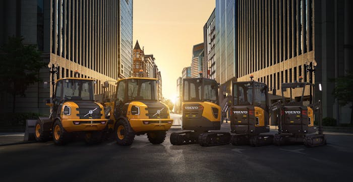 Volvo CE electric compact machine lineup