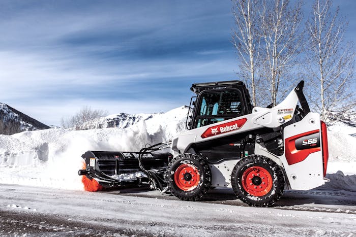 Bobcat angle broom snow attachment