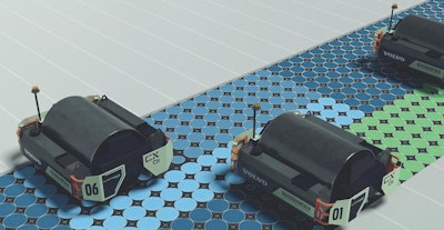 Volvo CX01 autonomous single-drum asphalt compactor concept