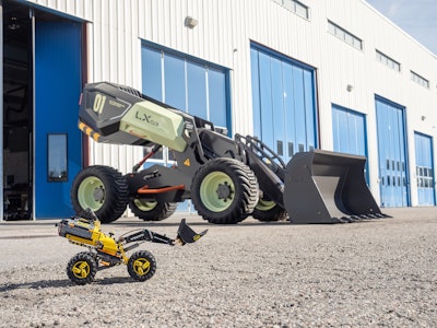 The Volvo LX03 concept wheel loader is based on a LEGO Technic model.