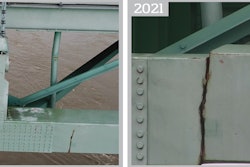Memphis I-40 bridge crack photos