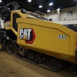 Cat AP555 asphalt paver with SE47 V rear mounted screed.