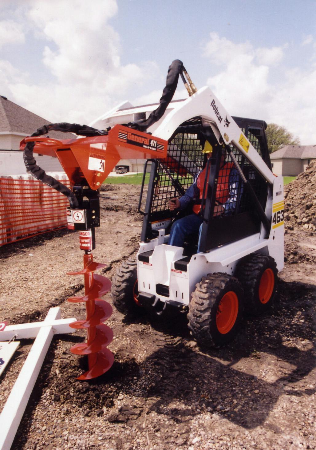 DIG-R-TACH skid steer auger attachment