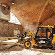 JCB 505-20E Battery-Electric Telehandler can work indoors.