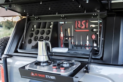 GMC Canyon AT4 Concept pickup truck kitchenette