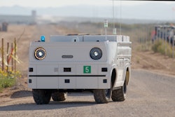 Honda Autonomous Work Vehicle prototype at a construction site