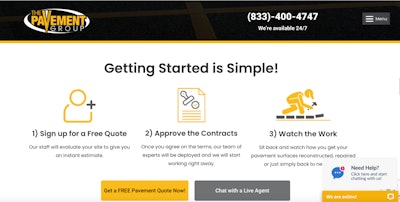 The Pavement Group website