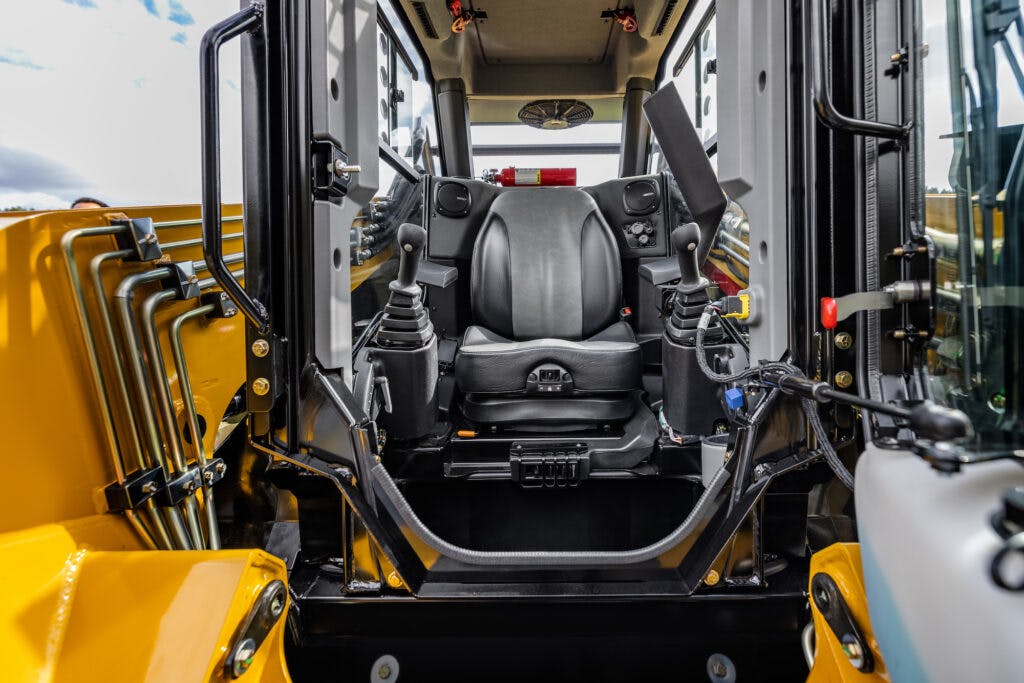 Cab of the ASV RT-135 Forestry Compact Track Loader