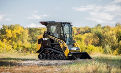 ASV RT-40 Compact Track Loader parked outside.