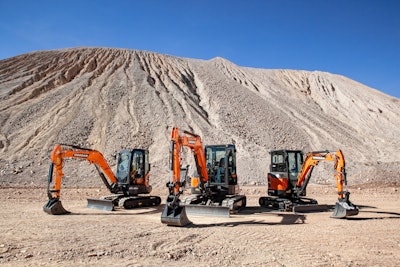 Doosan's new compact excavators