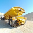 XL Specialized Trailers' XL Side Dump at an aggregate quarry.
