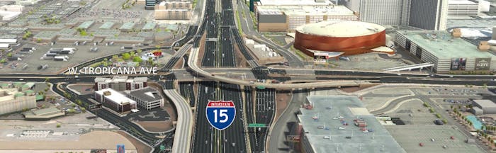 Tropicana avenue interchange project I-15 Las Vegas