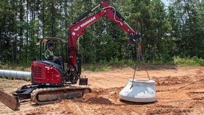 Yanmar Stowable Utility Hook excavator lifting