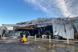 Tornado damage at Hutson Inc. in Mayfield, Kentucky