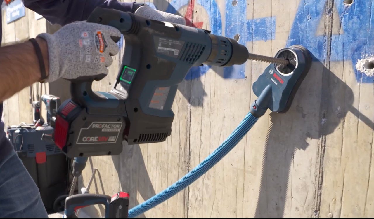 Bosch ProFactor rotary hammer with dust collection