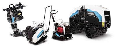 Doosan Portable Power light compaction products studio image.