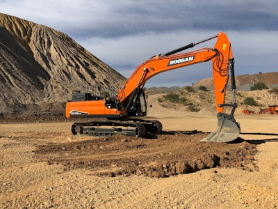Doosan DX350LC-7 crawler excavator