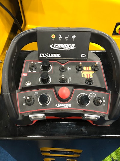 GOMACO CC-1200e electric curb paver remote control