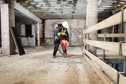 Hilti new Nuron cordless jackhammer and dust backpack