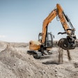 LiuGong's 909ECR excavator digging at a construction site