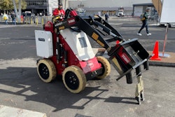 Toro e-Dingo floor scraper on display at World of Concrete