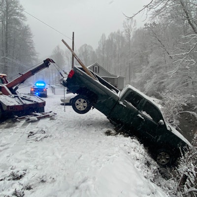 Virginia snow covered roads crashes