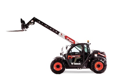 Bobcat TL619 telehandler boom raised