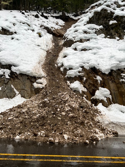 boulder washington highway closed slide