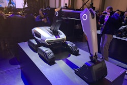 Concept X excavator on display in South Korea in 2020