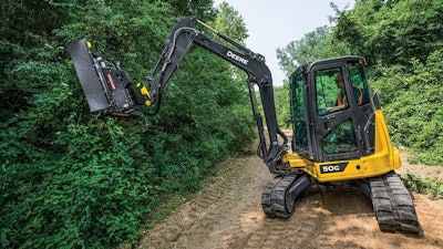 john deere brush cutter excavator attachment