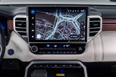 2022 Toyota Tundra Capstone touchscreen display