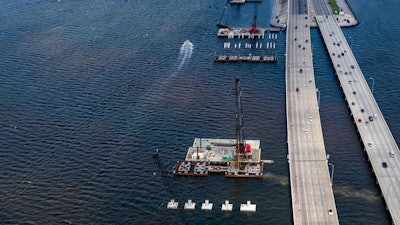 Howard Frankland Bridge construction Tampa Florida