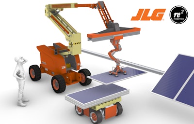 JLG and RE2 Robotic Solar Field Installation System Concept