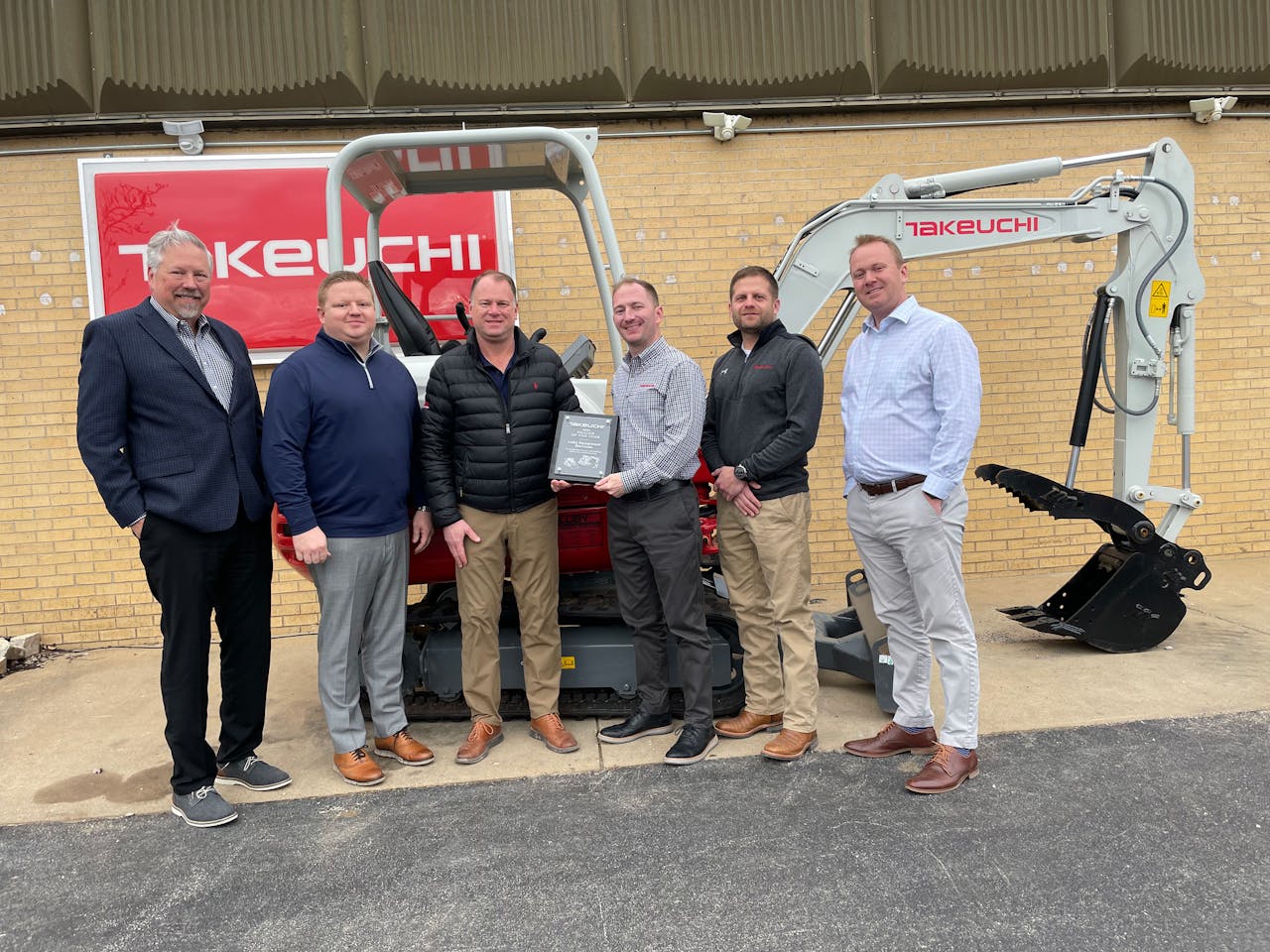 Takeuchi's Dealer of the Year for 2021, Luby Equipment
