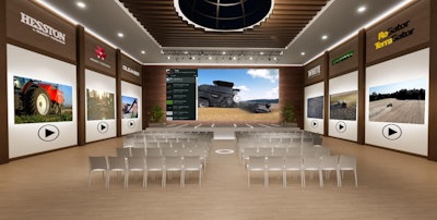 The AGCO Theater is the centerpiece of the virtual showroom’s new functionality and will host both live and recorded events, such as product announcements, press conferences, training sessions and dealer meetings. Users will also find collections of product videos and training materials that can be browsed and viewed at their convenience.