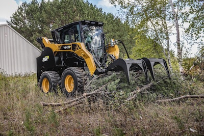 ASV VS-75 skid steer grabbing brush