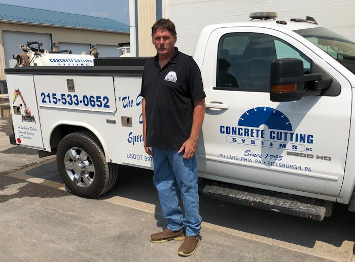 David Nevrotski owner Concrete Cutting Systems