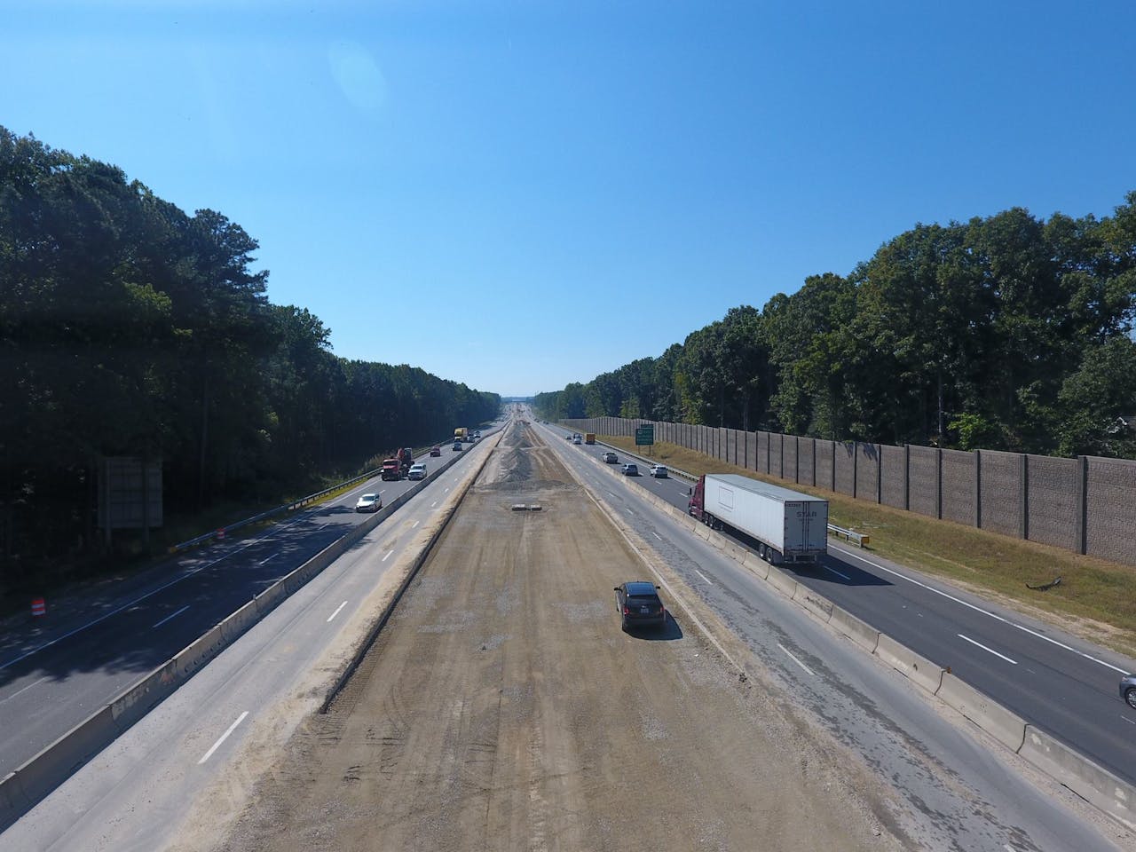 I-40 widening NC center lanes being added