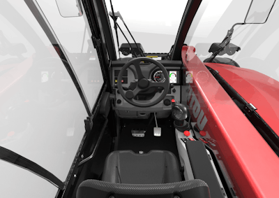 Manitou new ULM 412 H telehandler cab interior