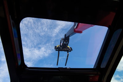 Manitou ULM 412 H telehandler skylight view