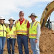 SSC Underground leadership team at a construction site
