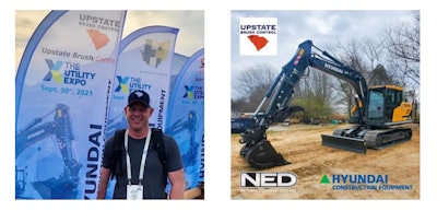 YouTube Personality Upstate Brush Control and his Hyundai excavator