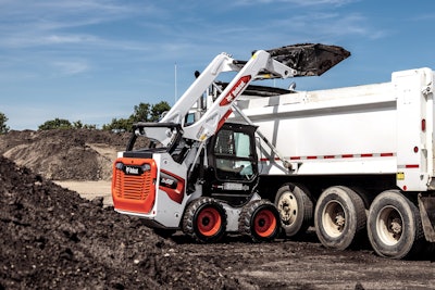 Bobcat S66 skid steer loading truck